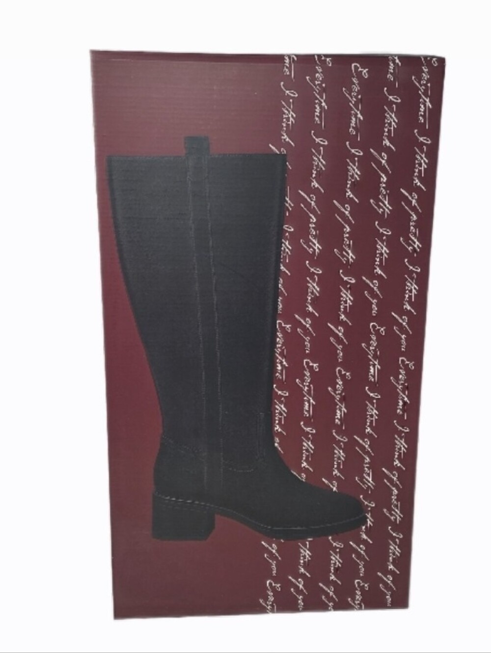 Kensie Naya Women's Tall Block Heel Boots Black Easy-on CHOOSE SIZE - Picture 13 of 13